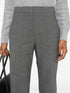 pantalones rectos con pliegues prensados